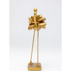 KARE Design Deko & Geschenkartikel-Deko Figur Rose Flamingo Gold 42Cm