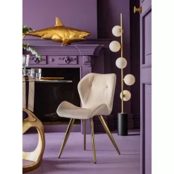 KARE Design Deko & Geschenkartikel-Deko Figur Shark Henry Gold 106Cm