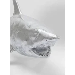 KARE Design Deko & Geschenkartikel-Deko Figur Shark Henry Silber 106Cm