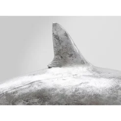 KARE Design Deko & Geschenkartikel-Deko Figur Shark Henry Silber 106Cm