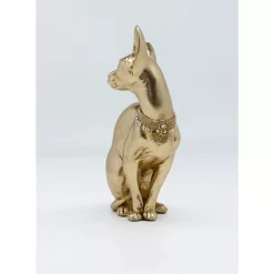 KARE Design Deko & Geschenkartikel-Deko Figur Sitting Cat Audrey Gold 27Cm