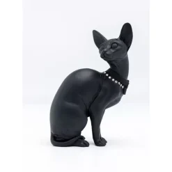 KARE Design Deko & Geschenkartikel-Deko Figur Sitting Cat Audrey Schwarz 27Cm