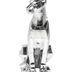 KARE Design Deko & Geschenkartikel-Deko Figur Sitting Cat Rivet Chrome
