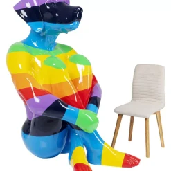 KARE Design Deko & Geschenkartikel-Deko Figur Sitting Dog Rainbow 173
