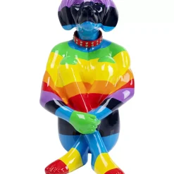 KARE Design Deko & Geschenkartikel-Deko Figur Sitting Dog Rainbow 80