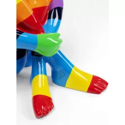 KARE Design Deko & Geschenkartikel-Deko Figur Sitting Dog Rainbow 80