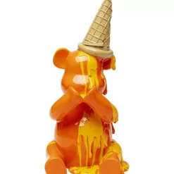 KARE Design Deko & Geschenkartikel-Deko Figur Sitting Gelato Bear Orange 37Cm