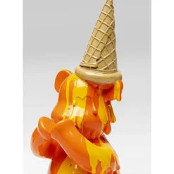 KARE Design Deko & Geschenkartikel-Deko Figur Sitting Gelato Bear Orange 37Cm
