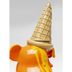 KARE Design Deko & Geschenkartikel-Deko Figur Sitting Gelato Bear Orange 37Cm