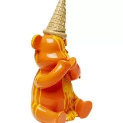KARE Design Deko & Geschenkartikel-Deko Figur Sitting Gelato Bear Orange 37Cm
