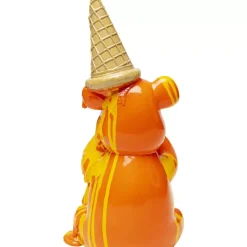 KARE Design Deko & Geschenkartikel-Deko Figur Sitting Gelato Bear Orange 37Cm