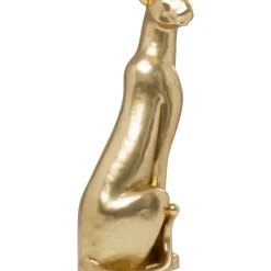 KARE Design Deko & Geschenkartikel-Deko Figur Sitting Leopard Gold 150Cm