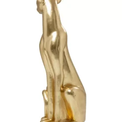 KARE Design Deko & Geschenkartikel-Deko Figur Sitting Leopard Gold 150Cm