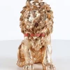 KARE Design Deko & Geschenkartikel-Deko Figur Sitting Lion Gold 42Cm
