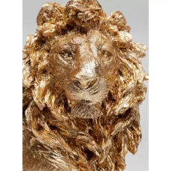 KARE Design Deko & Geschenkartikel-Deko Figur Sitting Lion Gold 42Cm