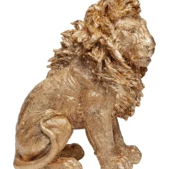 KARE Design Deko & Geschenkartikel-Deko Figur Sitting Lion Gold 42Cm