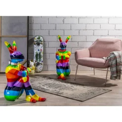 KARE Design Deko & Geschenkartikel-Deko Figur Sitting Rabbit Rainbow 80