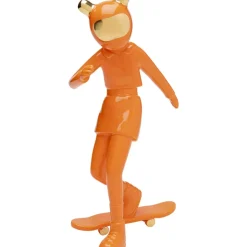 KARE Design Deko & Geschenkartikel-Deko Figur Skating Astronaut Orange 33Cm