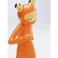 KARE Design Deko & Geschenkartikel-Deko Figur Skating Astronaut Orange 33Cm