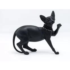 KARE Design Deko & Geschenkartikel-Deko Figur Standing Cat Audrey Schwarz 29Cm