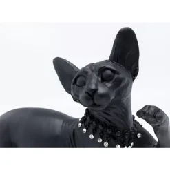 KARE Design Deko & Geschenkartikel-Deko Figur Standing Cat Audrey Schwarz 29Cm
