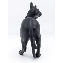 KARE Design Deko & Geschenkartikel-Deko Figur Standing Cat Audrey Schwarz 29Cm