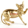 KARE Design Deko & Geschenkartikel-Deko Figur Standing Cat Audrey Gold 29Cm