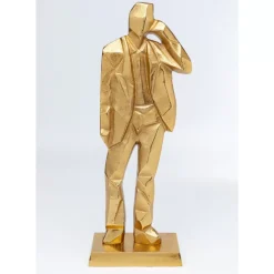 KARE Design Deko & Geschenkartikel-Deko Figur Standing Man Gold 62Cm
