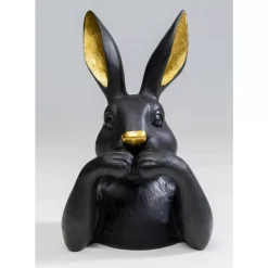 KARE Design Deko & Geschenkartikel-Deko Figur Sweet Rabbit Schwarz 23Cm