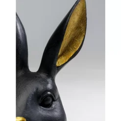 KARE Design Deko & Geschenkartikel-Deko Figur Sweet Rabbit Schwarz 23Cm