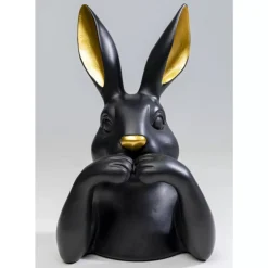 KARE Design Deko & Geschenkartikel-Deko Figur Sweet Rabbit Schwarz 31Cm