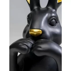 KARE Design Deko & Geschenkartikel-Deko Figur Sweet Rabbit Schwarz 31Cm