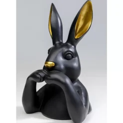 KARE Design Deko & Geschenkartikel-Deko Figur Sweet Rabbit Schwarz 31Cm