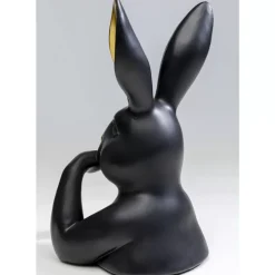 KARE Design Deko & Geschenkartikel-Deko Figur Sweet Rabbit Schwarz 31Cm