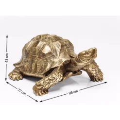 KARE Design Deko & Geschenkartikel-Deko Figur Turtle Gold Gros