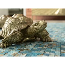 KARE Design Deko & Geschenkartikel-Deko Figur Turtle Gold Klein