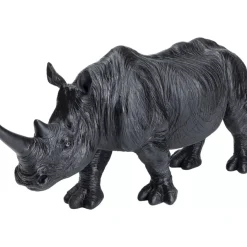KARE Design Deko & Geschenkartikel-Deko Figur Walking Rhino Schwarz