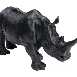 KARE Design Deko & Geschenkartikel-Deko Figur Walking Rhino Schwarz