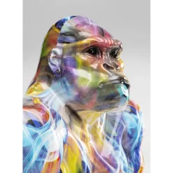 KARE Design Deko & Geschenkartikel-Deko Figur Watching Gorilla Bunt