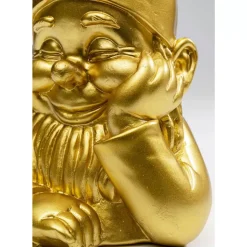 KARE Design Deko & Geschenkartikel-Deko Figur Zwerg Gold 21Cm