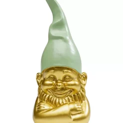 KARE Design Deko & Geschenkartikel-Deko Figur Zwerg Gold Grun 21Cm