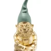 KARE Design Deko & Geschenkartikel-Deko Figur Zwerg Sitting Gold Grun 19Cm