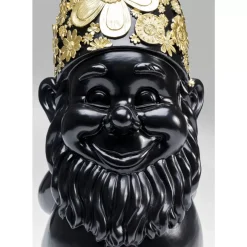 KARE Design Deko & Geschenkartikel-Deko Figur Zwerg Standing Schwarz Gold 61Cm