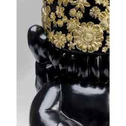 KARE Design Deko & Geschenkartikel-Deko Figur Zwerg Standing Schwarz Gold 61Cm
