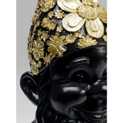 KARE Design Deko & Geschenkartikel-Deko Figur Zwerg Standing Schwarz Gold 30Cm