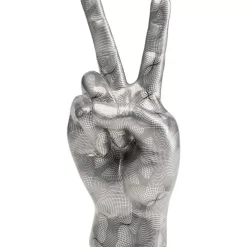 KARE Design Deko & Geschenkartikel-Deko Hand Victory Grau