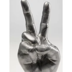 KARE Design Deko & Geschenkartikel-Deko Hand Victory Grau
