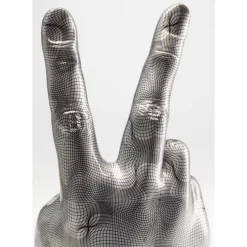 KARE Design Deko & Geschenkartikel-Deko Hand Victory Grau