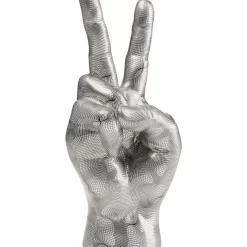 KARE Design Deko & Geschenkartikel-Deko Hand Victory Grau