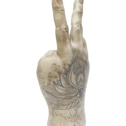 KARE Design Deko & Geschenkartikel-Deko Hand Victory Tattoo Eye 36Cm
